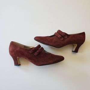 Suede Mary Janes